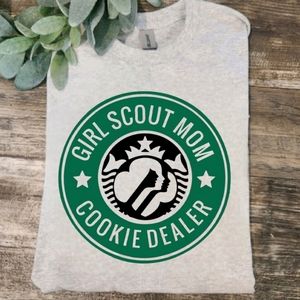 Girl scout mom shirt cookie dealer humor cute popular trending girl scouts